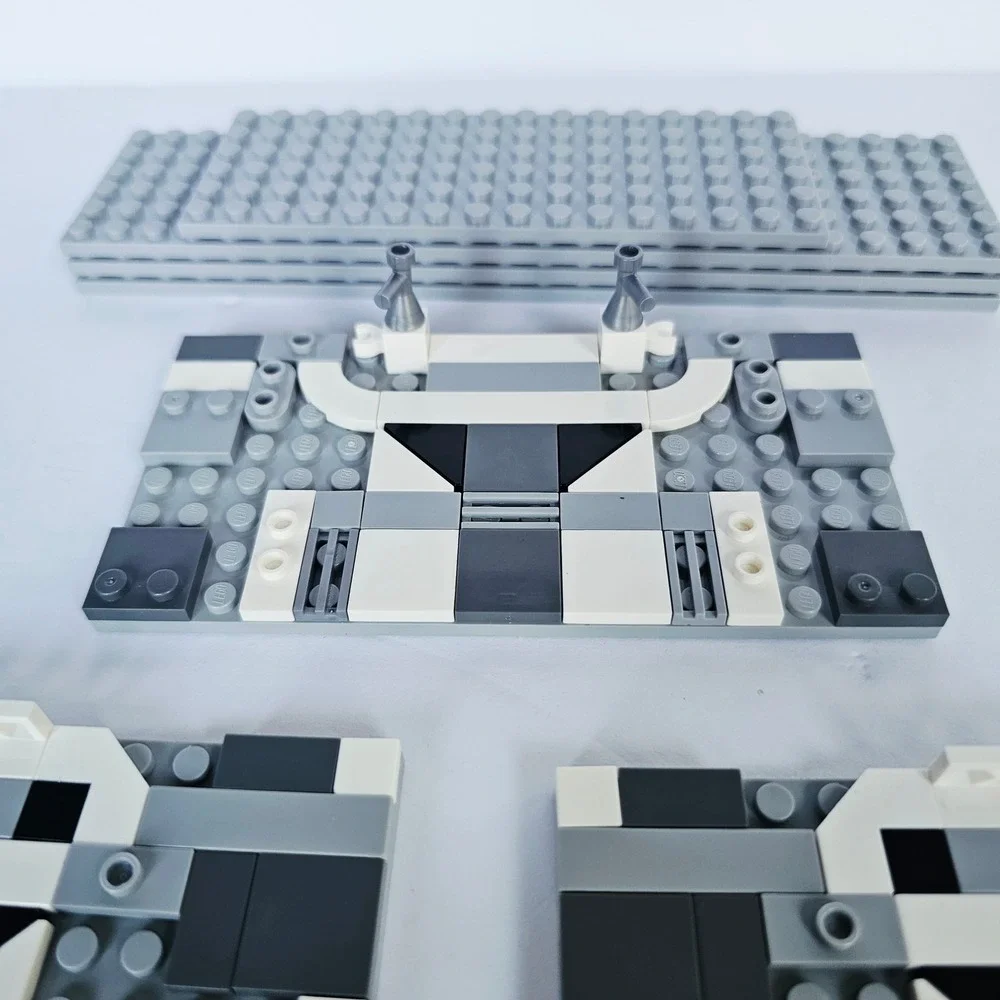 LEGO Custom MOC Baseplate Diorama Grey White Black Star Wars Style Build 2370